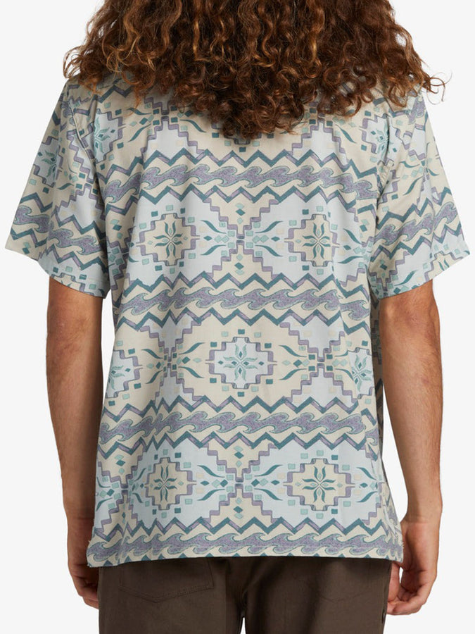 Billabong Summer 2024 Surftrek Trail Short Sleeve Buttondown Shirt | SEAFOAM (SFM)