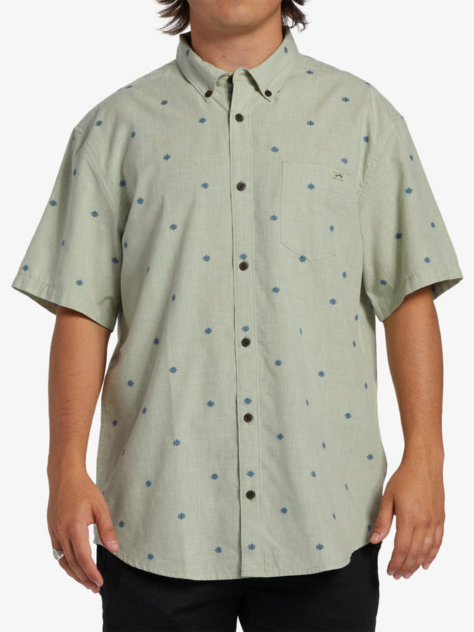 Billabong All Day Jacquard S/S Buttondown Shirt Spring 2024 | SEAFOAM (SFM)