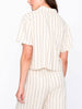 24 Colours Striped Short Sleeve Buttondown Shirt Spring 2026