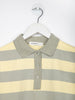 24 Colours Green Striped Long Sleeve Polo Spring 2026