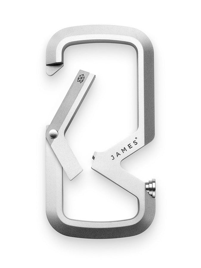 The James Brand The Mehville Silver Carabiner | SILVER