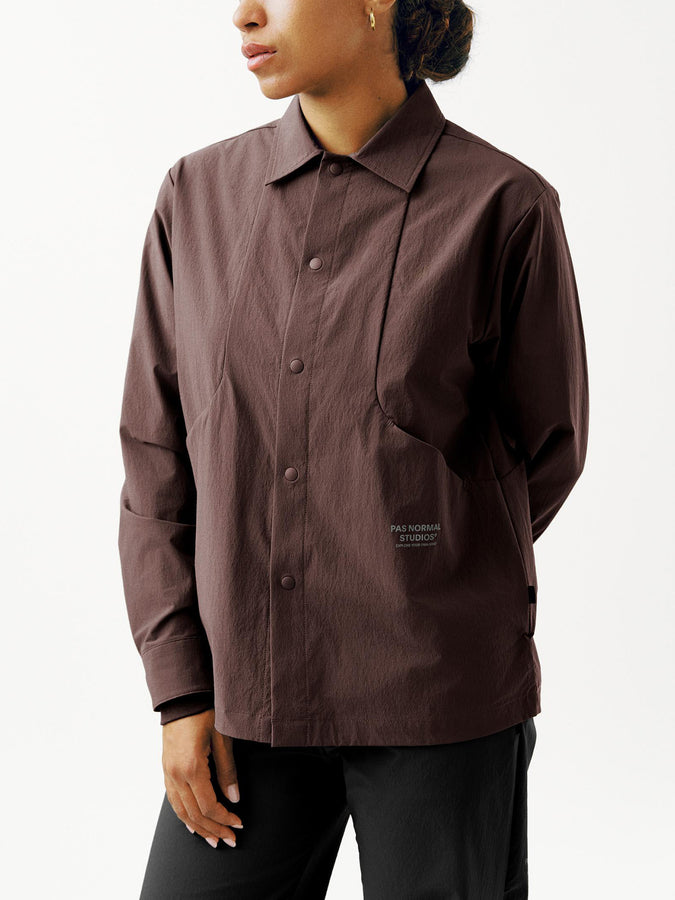 Pas Normal Studios Off-Race Tech Overshirt Jacket Spring 2026 | DARK PURPLE