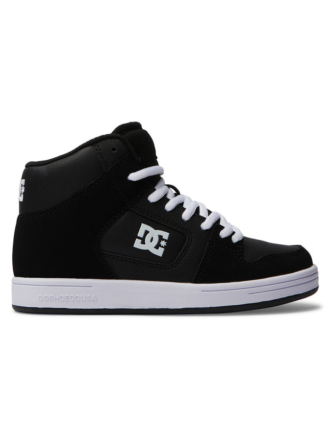 DC Manteca 4 Hi Black/Black/White Shoes Spring 2024 | BLACK/BLACK/WHITE (BLW)