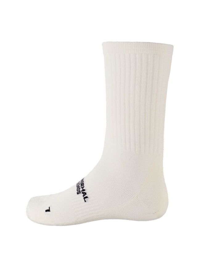 Pas Normal Studios Off-Race Socks | WHITE