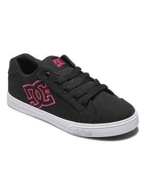 DC Chelsea Black/Pink Stencil Shoes