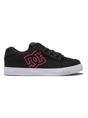 DC Chelsea Black/Pink Stencil Shoes