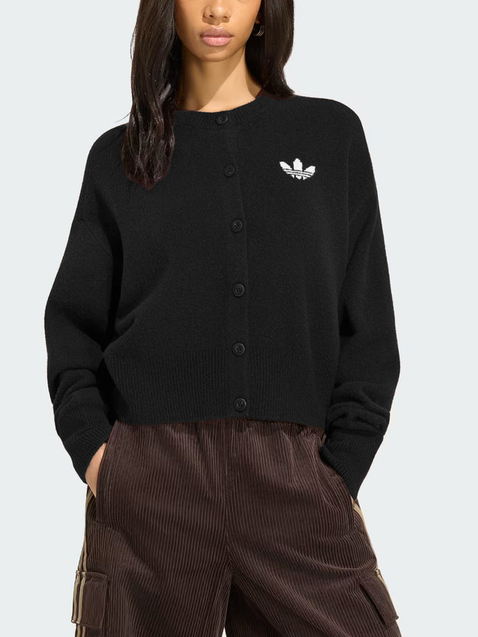 Adidas Essentials Knit Black Cardigan Fall 2026 | BLACK