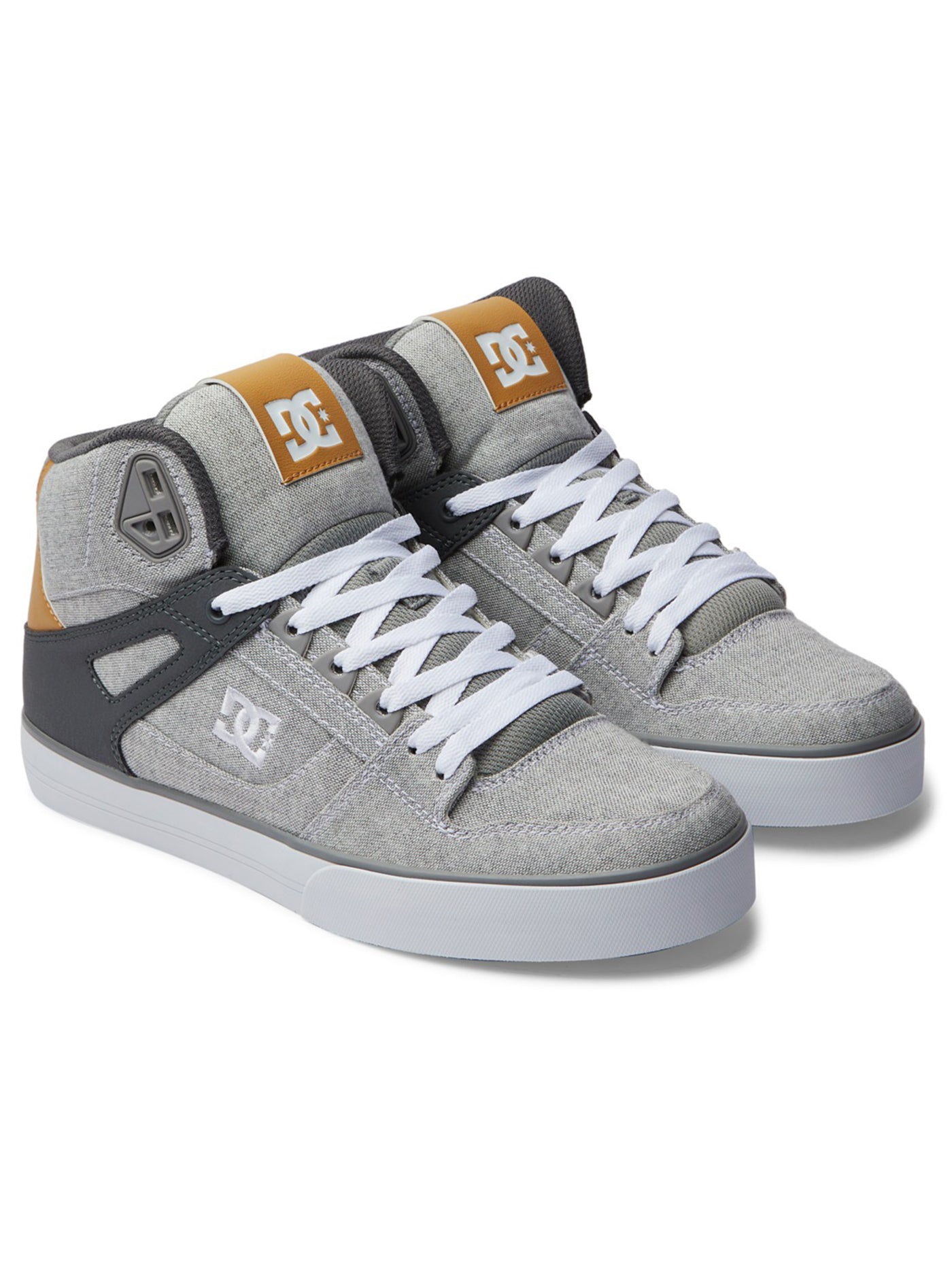DC Pure High-top WC Grey/Grey/White Shoes Spring 2024