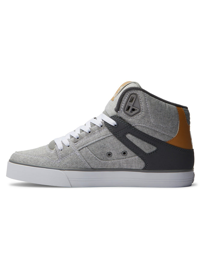 DC Pure High-top WC Grey/Grey/White Shoes Spring 2024 | GREY/GREY/WHITE (XSSW)