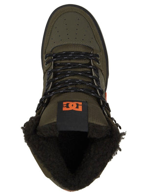DC Pure High-Top WC WNT Dusty Olive/Orange Shoes Winter 2025