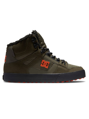 DC Pure High-Top WC WNT Dusty Olive/Orange Shoes Winter 2025