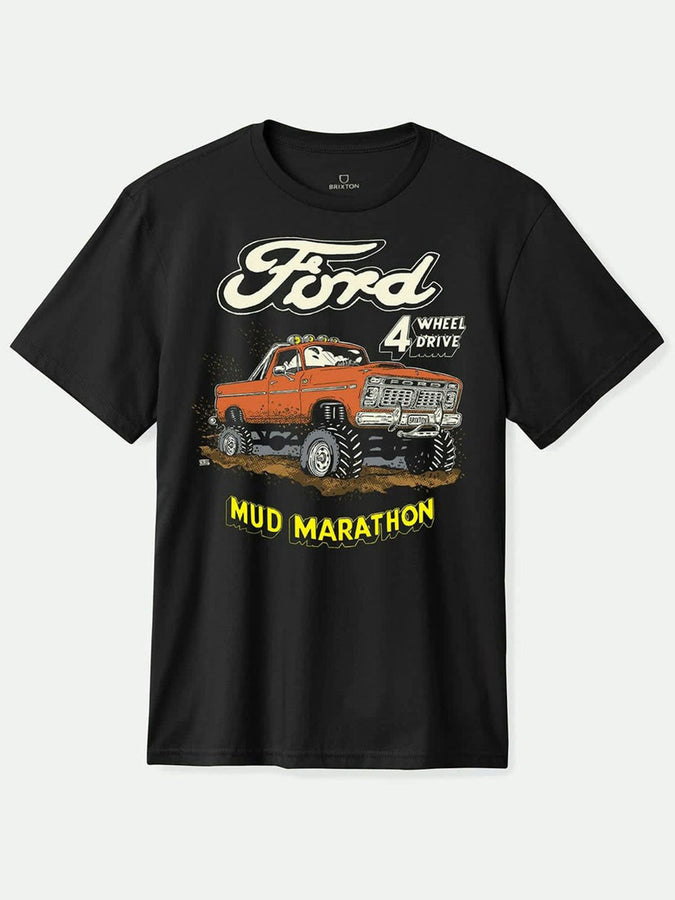 Brixton x Ford Mud Marathon T-Shirt Fall 2025 | BURNT RUBBER