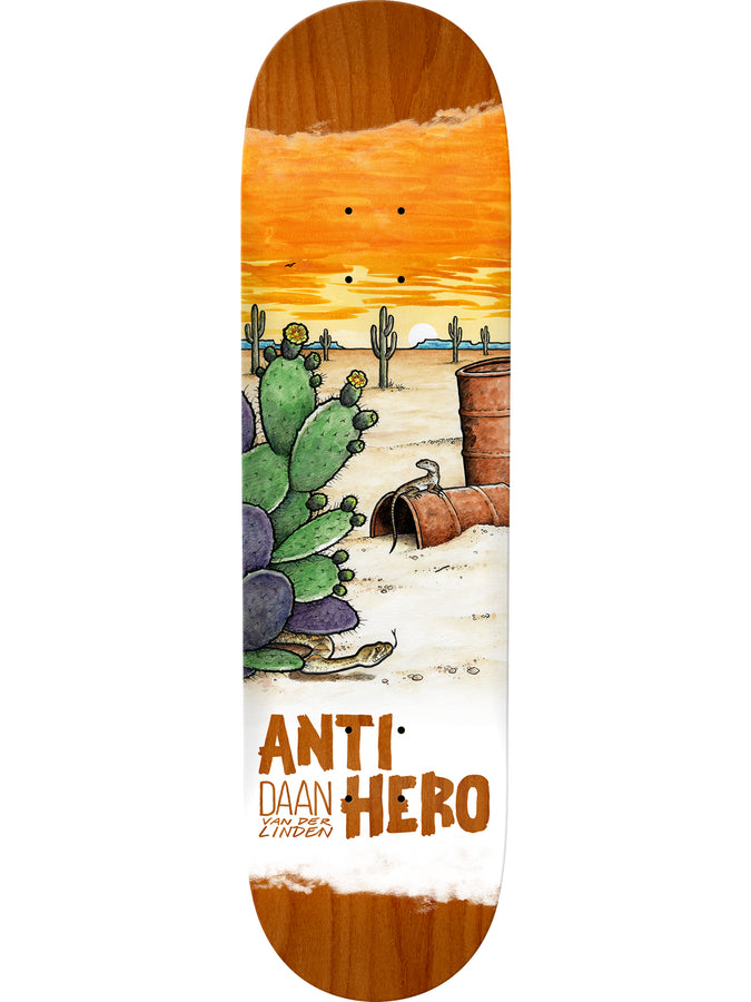 Anti Hero Desertscapes Daan 8.38 Skateboard Deck | ORANGE