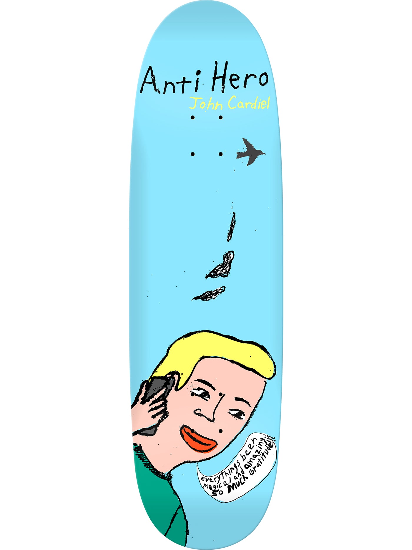 Anti Hero Pigeon Vision Cardiel Old School Skateboard Deck