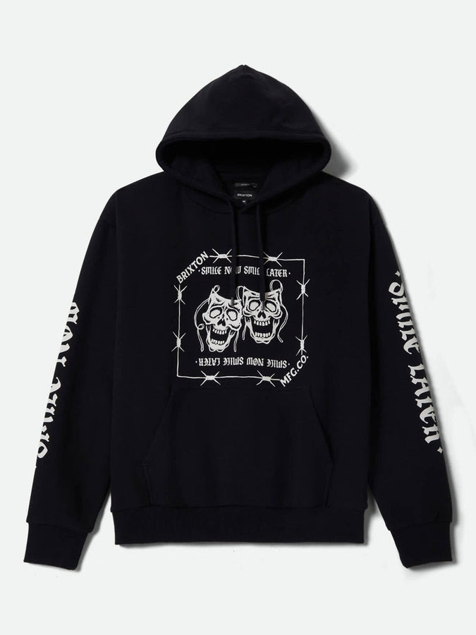 Brixton Smile Always Hoodie Spring 2026 | BLACK WORN WASH