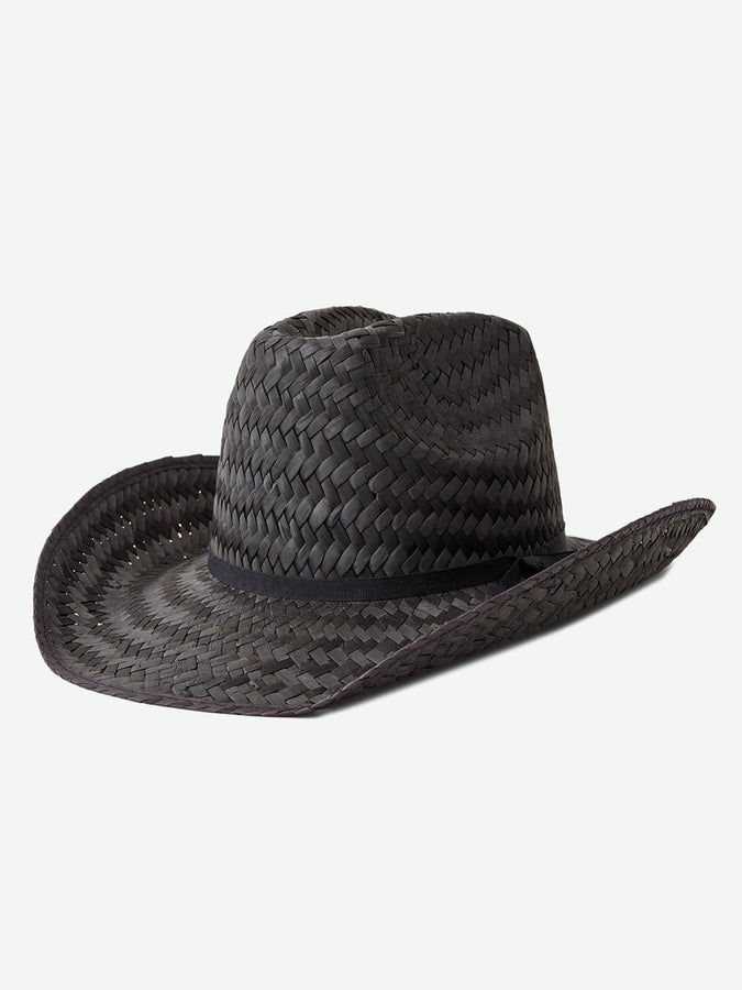 Brixton Houston Straw Cowboy Hat | BLACK