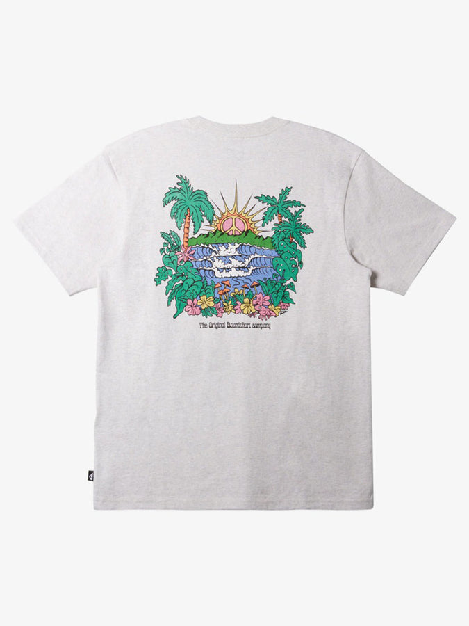 Quiksilver Island Sunrise Short Sleeve T-Shirt Spring 2024 | SNOW HEATHER (SCVW)
