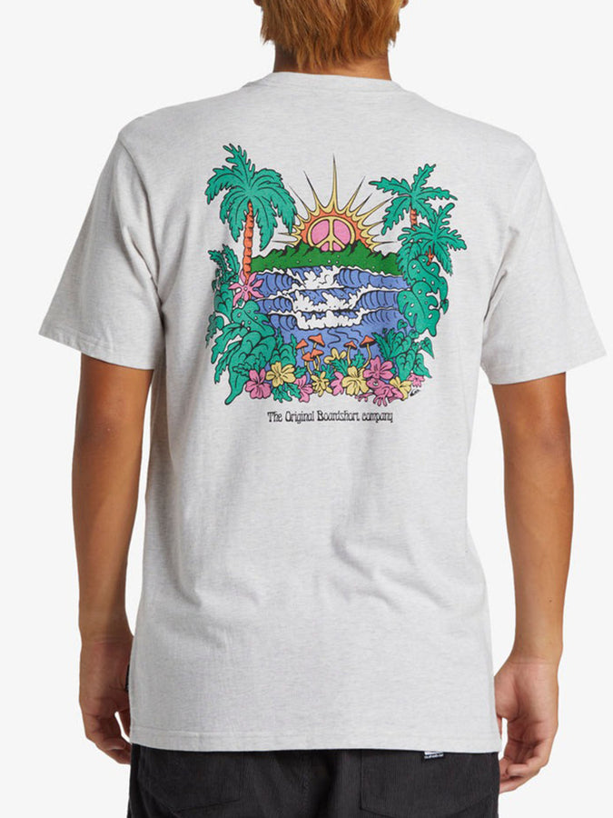 Quiksilver Island Sunrise Short Sleeve T-Shirt Spring 2024 | SNOW HEATHER (SCVW)