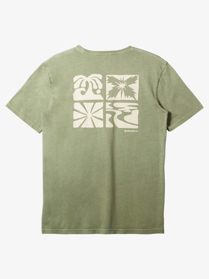 Quiksilver Island Time Short Sleeve T-Shirt Spring 2024 | SEA SPRAY (GLW0)