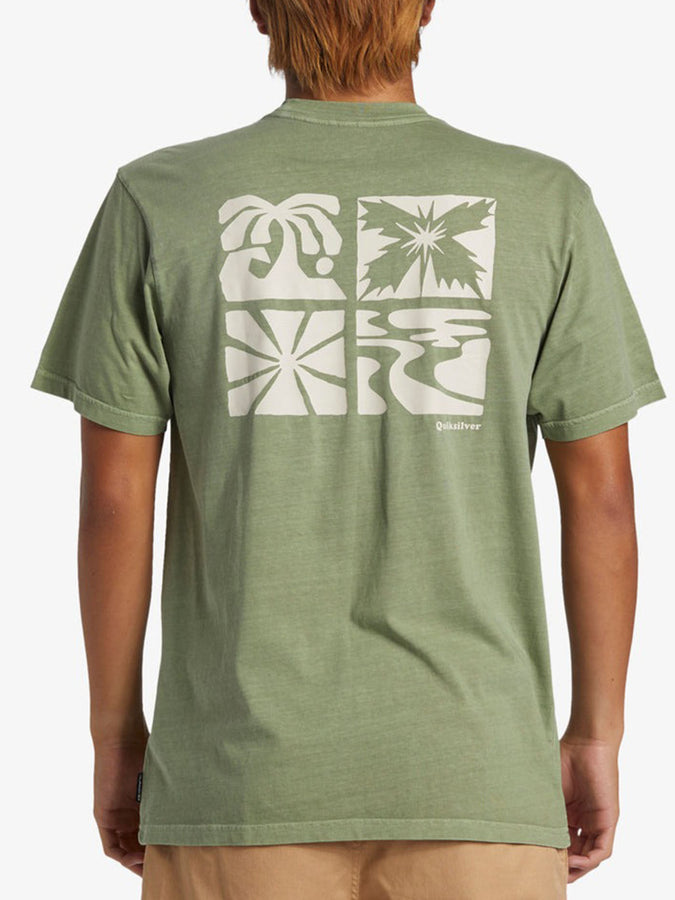 Quiksilver Island Time Short Sleeve T-Shirt Spring 2024 | SEA SPRAY (GLW0)