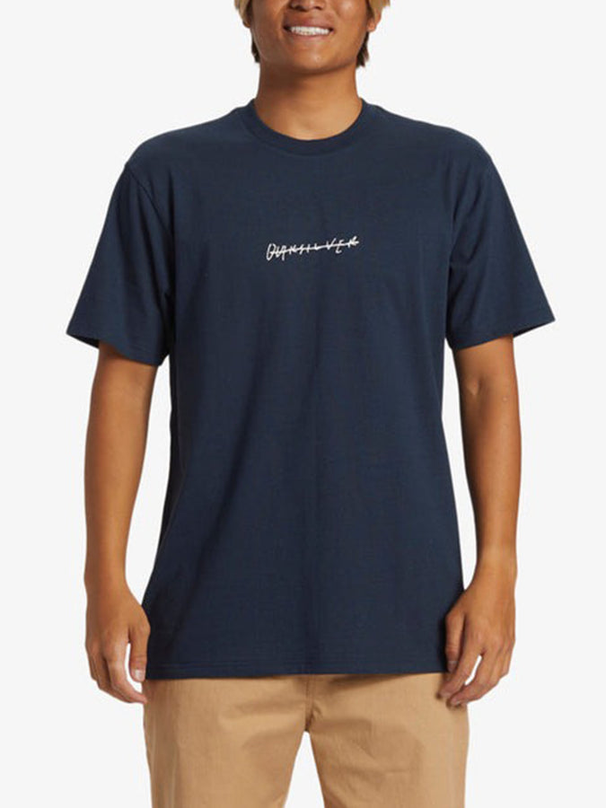 Quiksilver Rushed Logo DNA Short Sleeve T-Shirt Spring 2024 | DARK NAVY (KTP0)