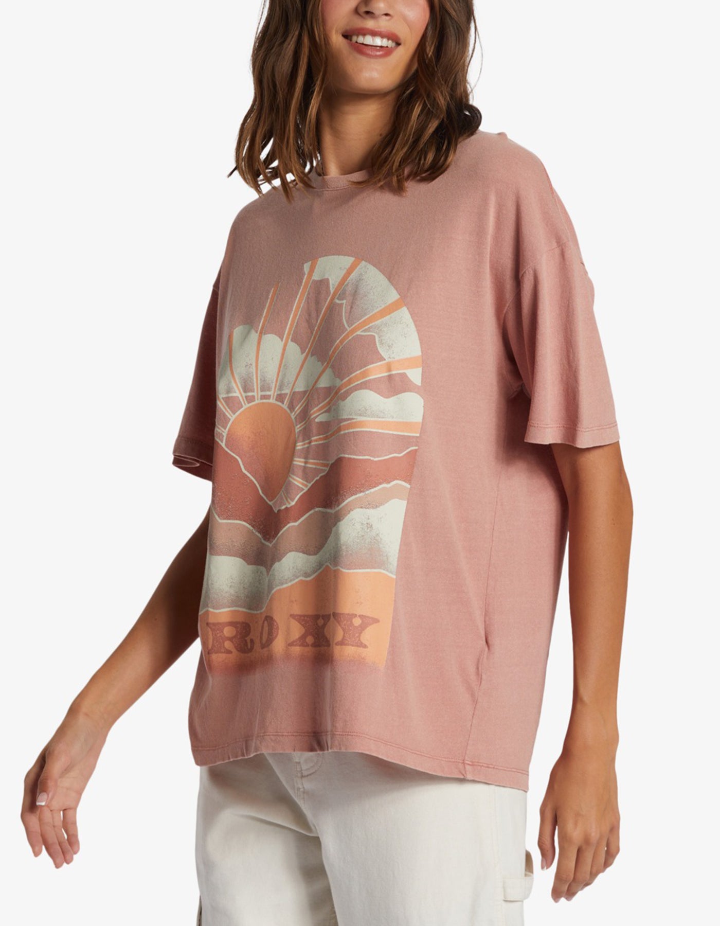 Roxy Get Lost In The Moment Ash Rose T-Shirt Spring 2024