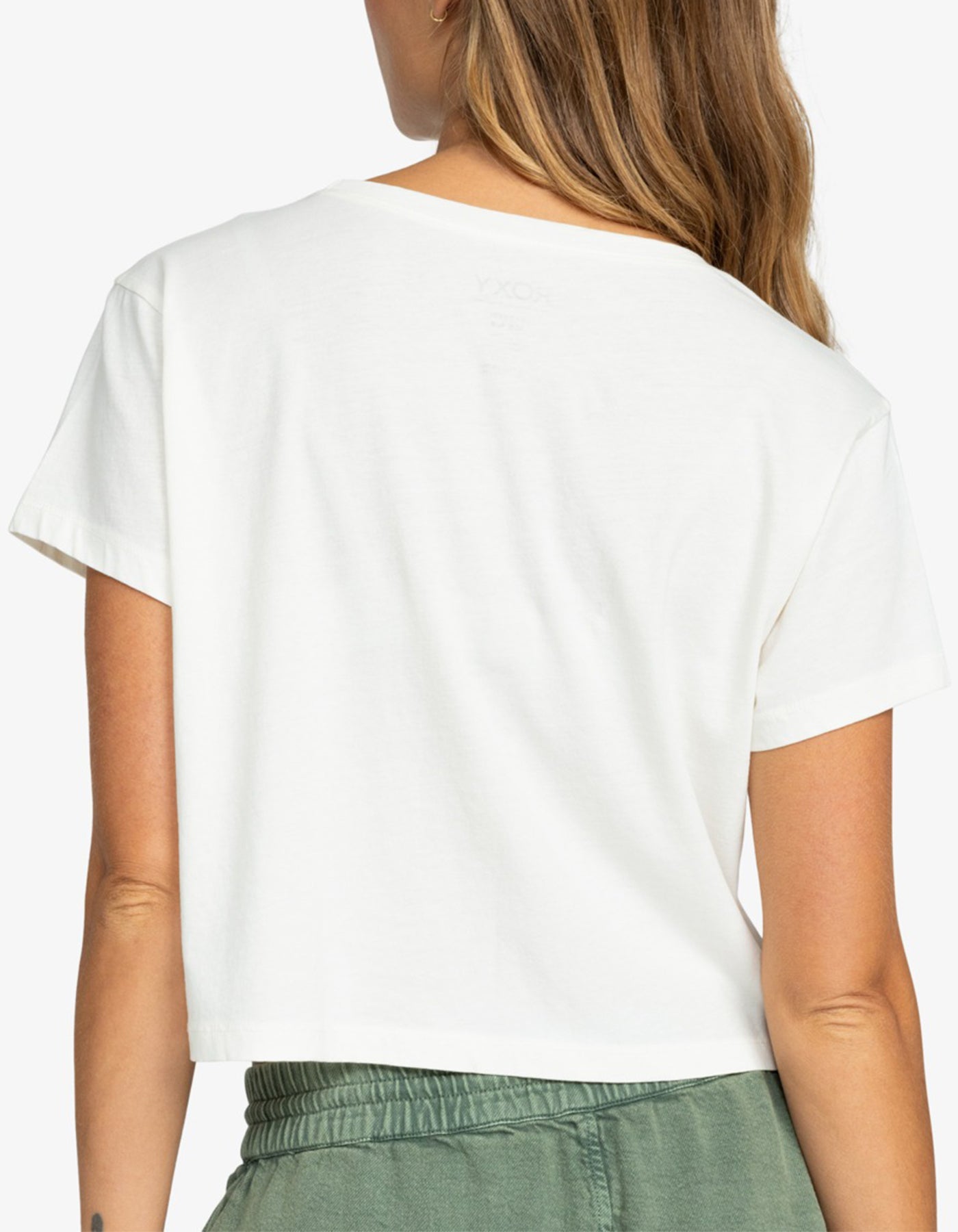 Roxy Hibiscus Paradise Snow White Crop T-Shirt Spring 2024