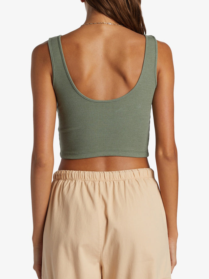 Roxy Rise and Shine Women Tank Top Spring 2024 | AGAVE GREEN (GZC0)