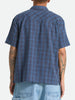 Brixton Cru Linen Blend Plaid Short Sleeve Buttondown Shirt Summer 2026
