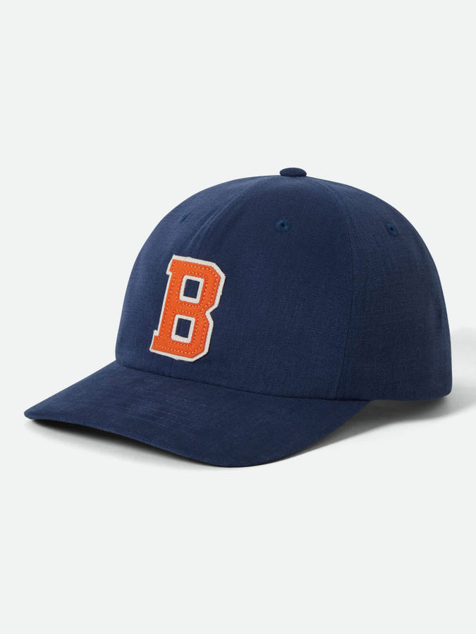 Brixton Big B Adjustable Strapback Hat | MIDNIGHT BLUE/ORANGE