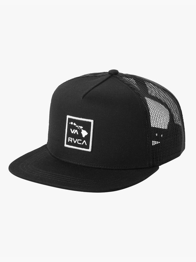 RVCA Islands Patch Trucker Hat | BLACK (BLK)