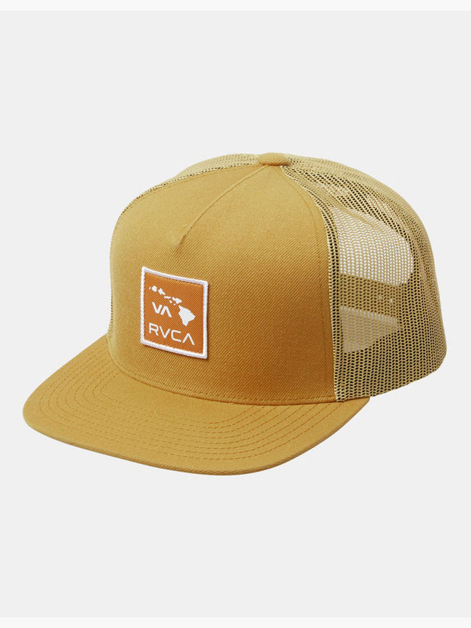 RVCA Islands Patch Trucker Hat | CAMEL (CAM)