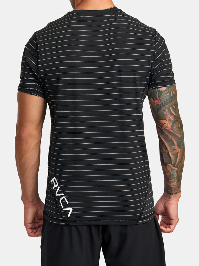 RVCA VA Vent Stripe T-Shirt | BLACK (BLK)