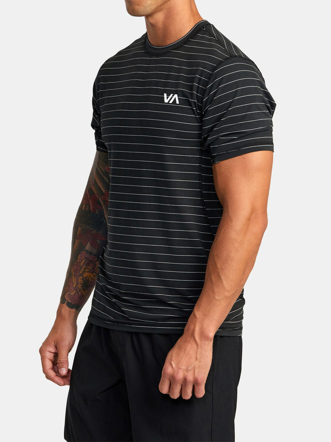 RVCA VA Vent Stripe T-Shirt | BLACK (BLK)