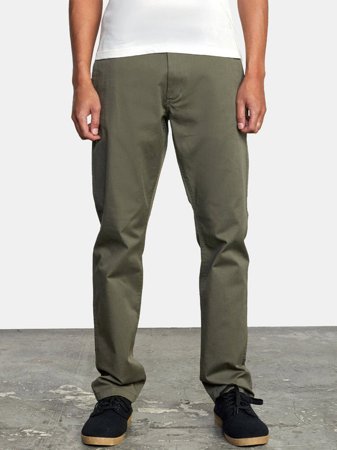 RVCA The Weekend Stretch Pants Fall 2024 | OLIVE (OLV)