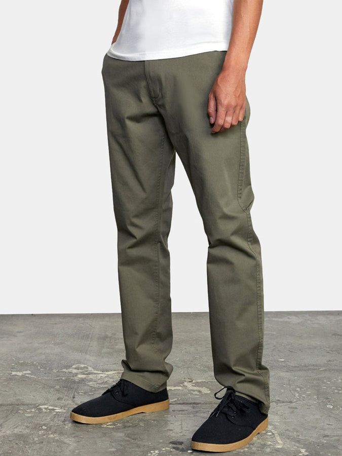 RVCA The Weekend Stretch Pants Fall 2024 | OLIVE (OLV)