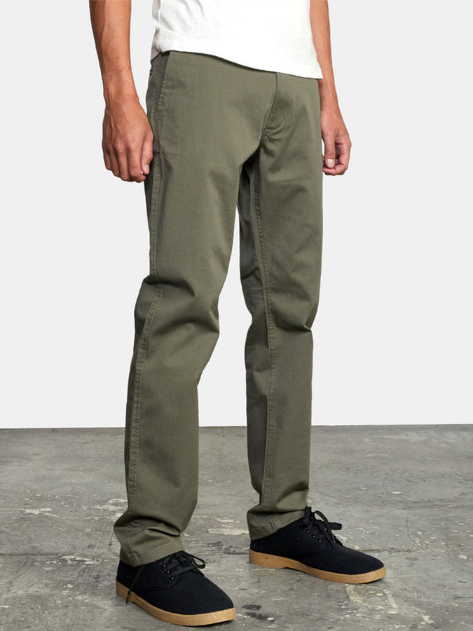 RVCA The Weekend Stretch Pants Fall 2024 | OLIVE (OLV)