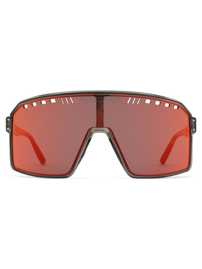 Von Zipper Super Rad Grey Trans Satin/Black Fire Sunglasses |GREY TRANS SATIN/BLK FIRE