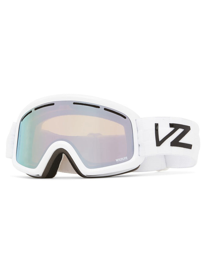 VonZipper Trike White/White Chrome Snowboard Goggle 2024 | WHT GLOSS/WILDLIFE WHITE