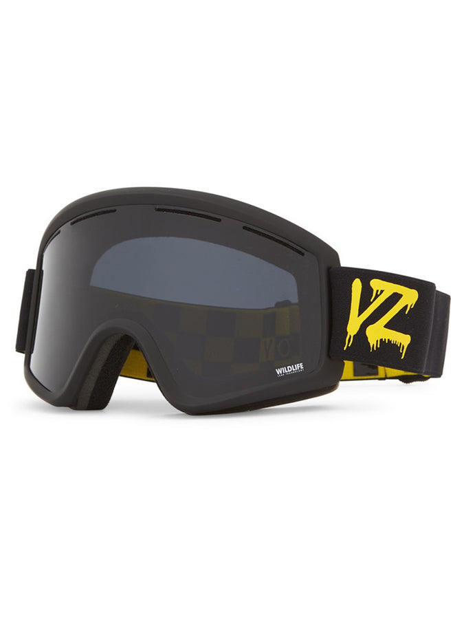 VonZipper Cleaver Black Satin/Blackout Snowboard Goggle 2024 | BLK SATIN/WILDLIFE BLKOUT