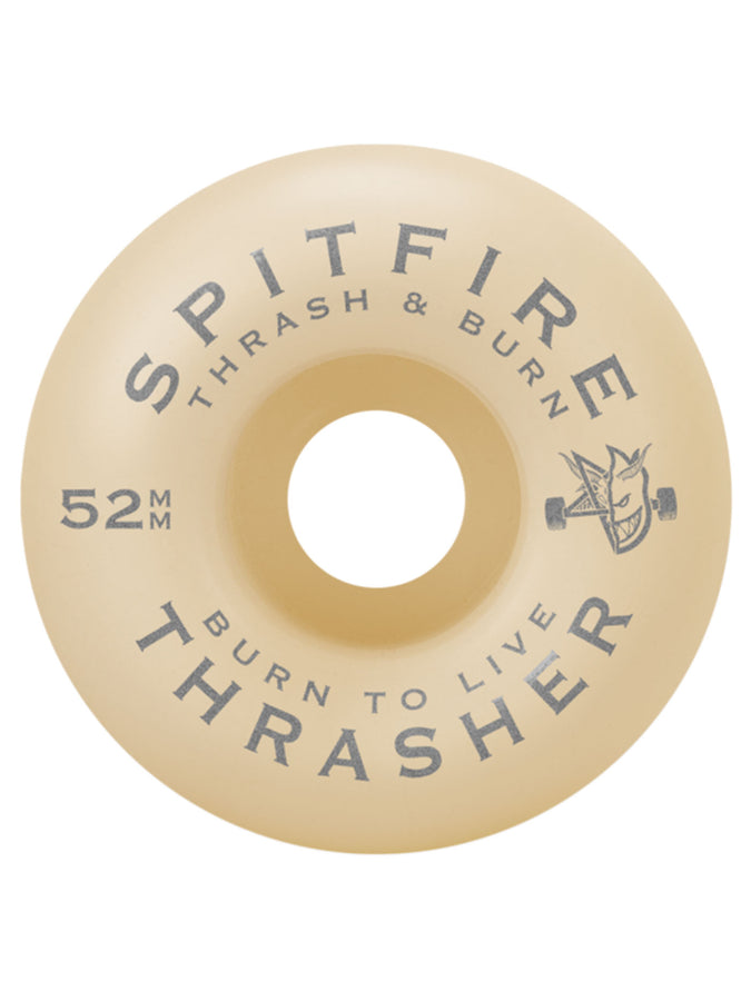 Spitfire x Thrasher F4 Flame Classic Skateboard Wheels | NATURAL