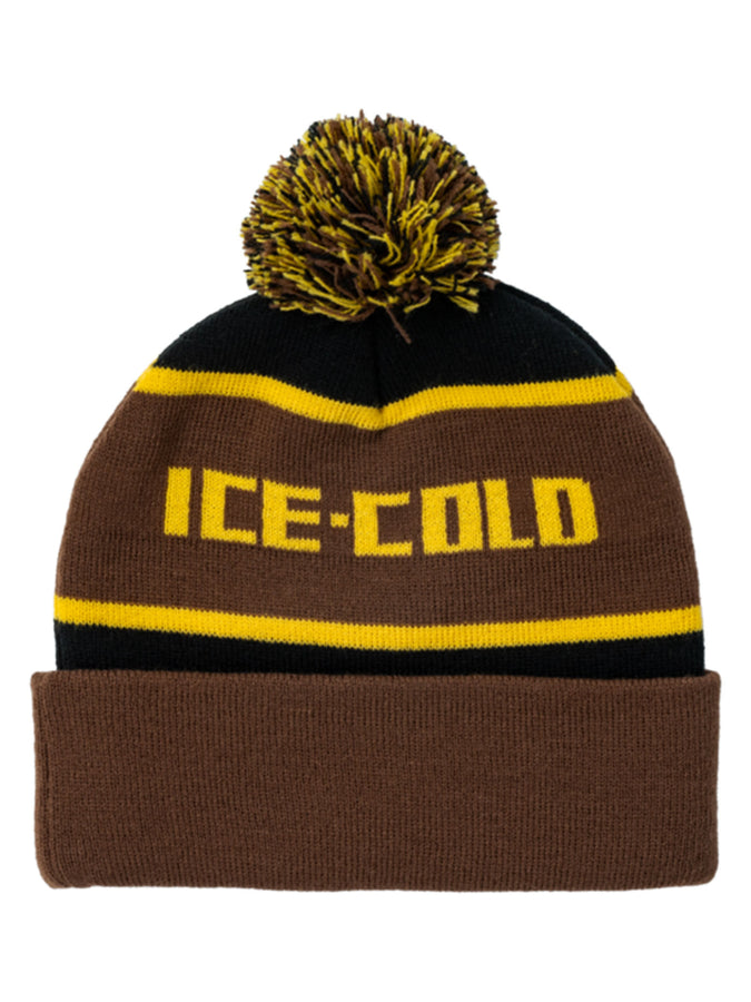 Anti-Hero Ice Cold Pom Beanie | BLACK/BROWN/GOLD