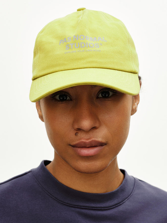 Pas Normal Studios Off-Race Cotton Hat Spring 2026 | MOSS GREEN
