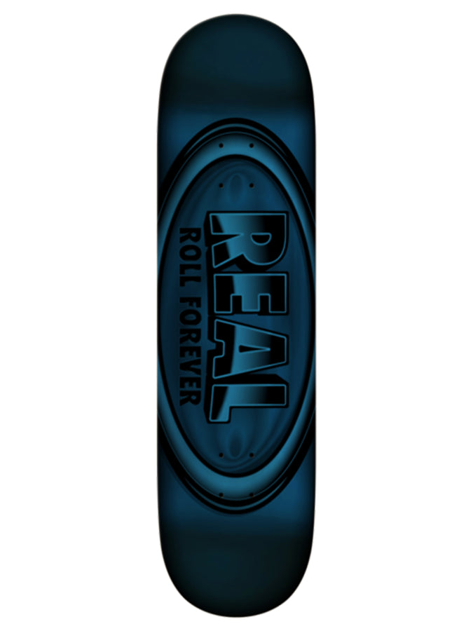 Real Dbx Oval Blue Metallique 8.5'' Skateboard Deck | BLUE FOIL