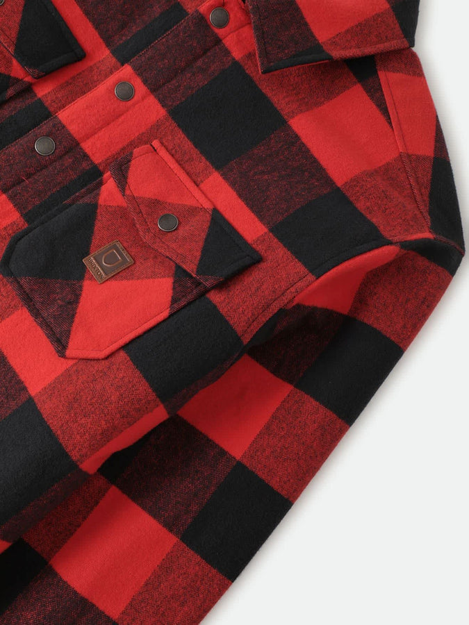 Brixton Durham Lined Jacket Fall 2026 | RED/BLACK BUFFALO PLAID
