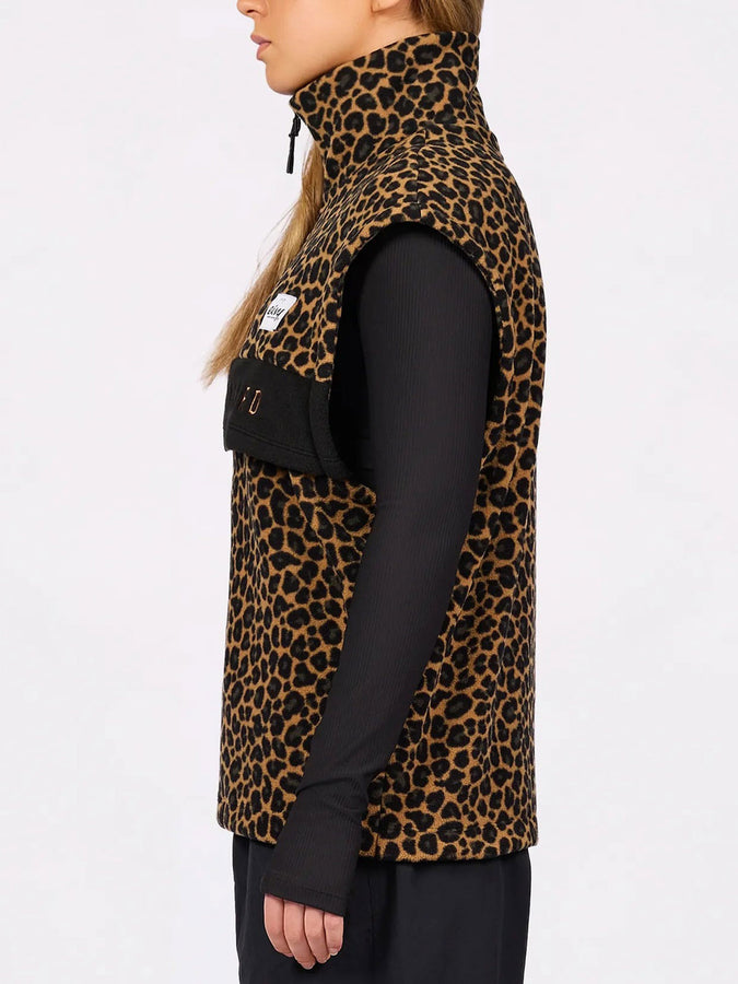 Eivy Ball Fleece Leopard Vest Winter 2027 | LEOPARD