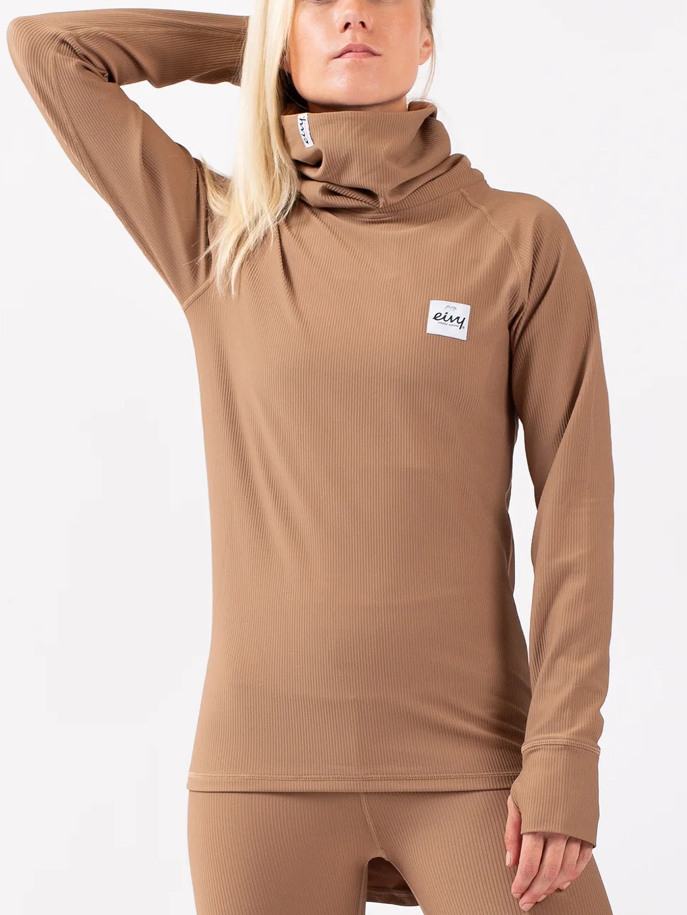 Eivy Icecold Gaiter Rib Faded Coffee Top Layer Winter 2025