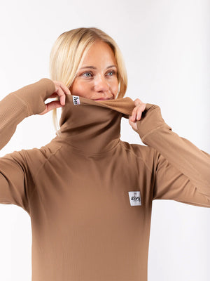 Eivy Icecold Gaiter Rib Faded Coffee Top Layer Winter 2025