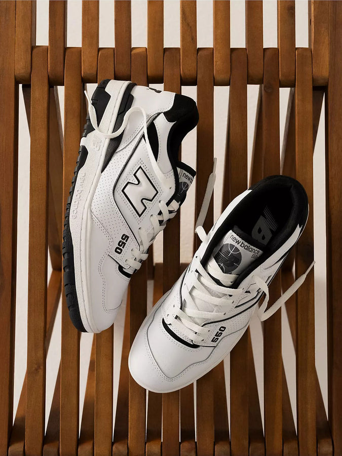 New Balance 550 White/Black Shoes | WHITE/BLACK