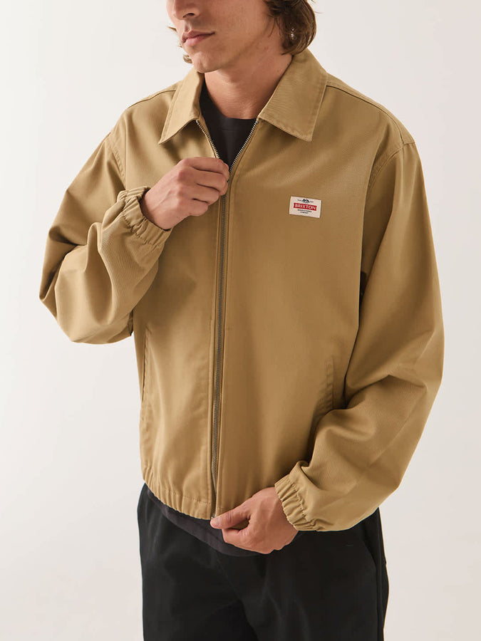 Brixton Trademark Lightweight Garage Jacket Fall 2026 | BRITISH KHAKI